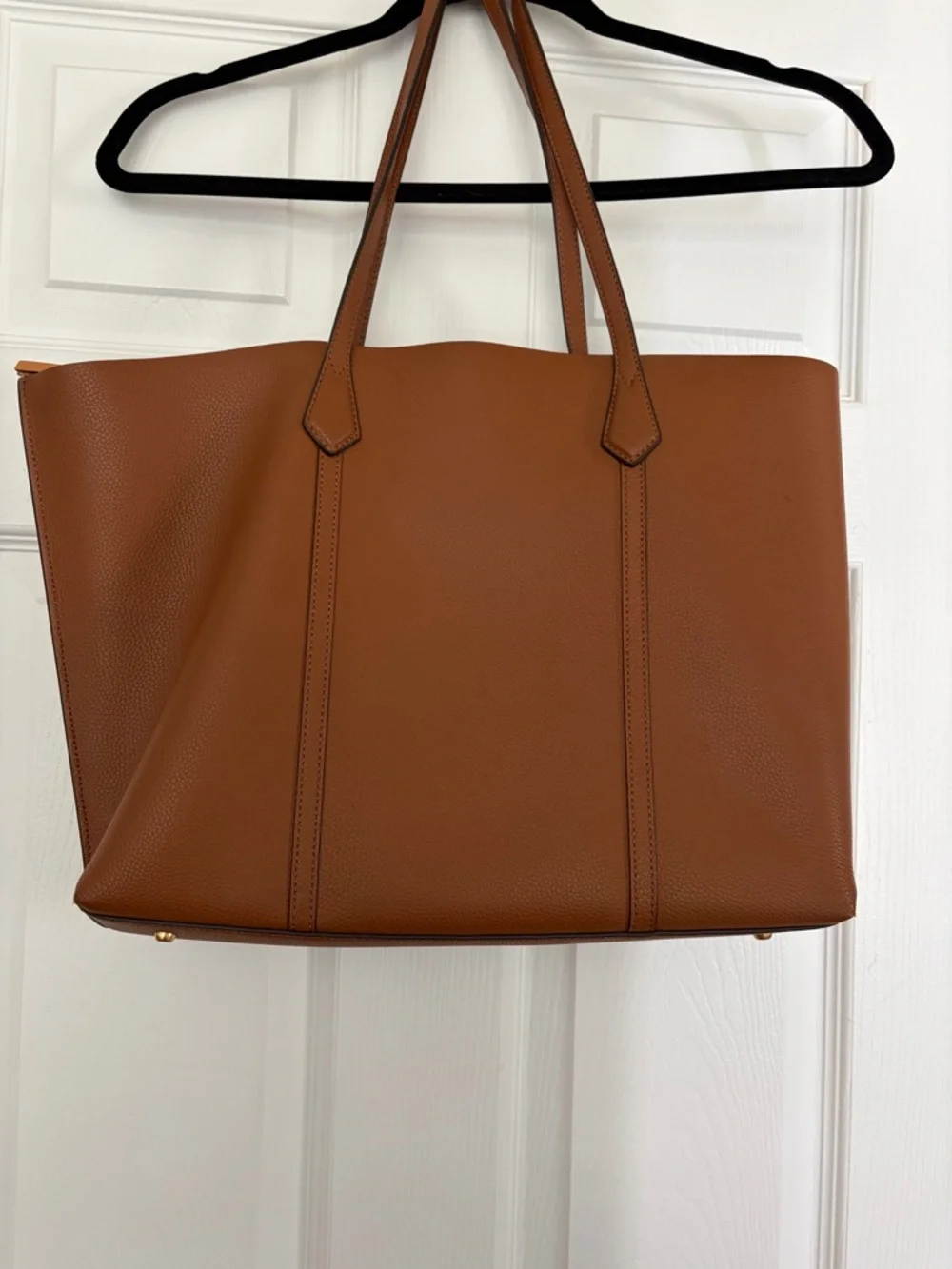 Tory Burch Triple Compartment Perry Tote in Tan/Camel